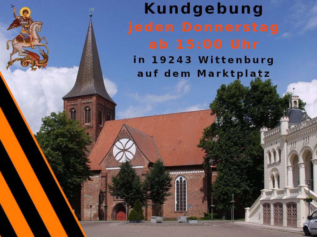 Kundgebung in Wittenburg jeden Donnerstag